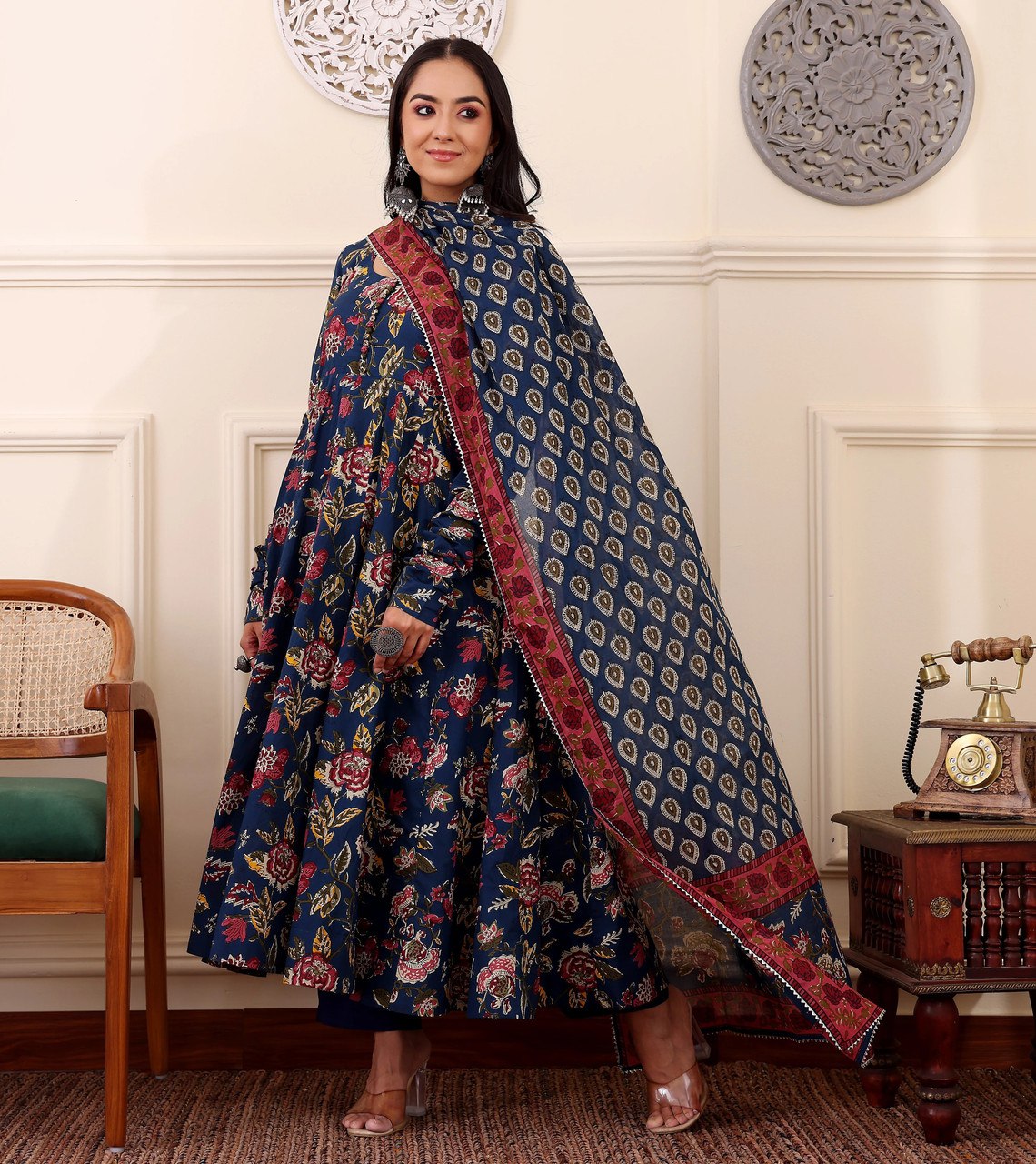 Printed Kurti  Morpich - View 2 of 5