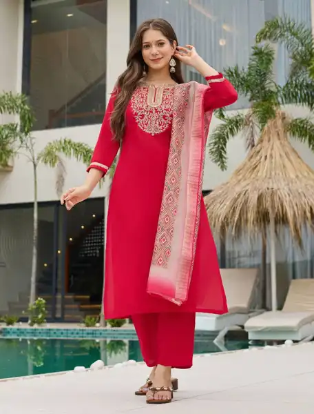 Straight Kurti RED